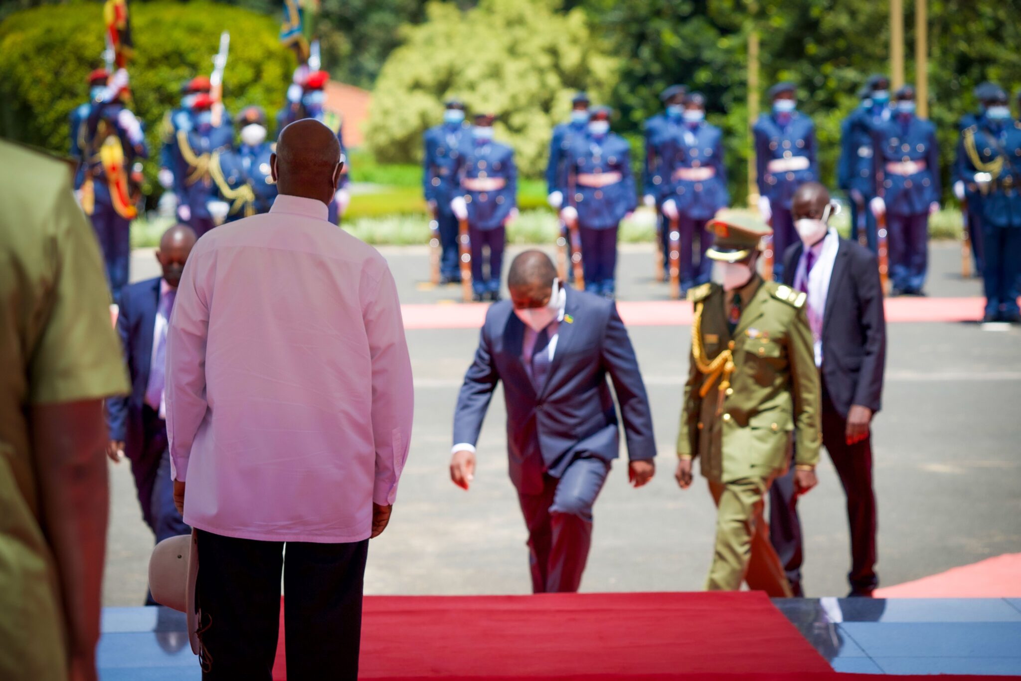 Mozambique's President in Uganda for three days visit