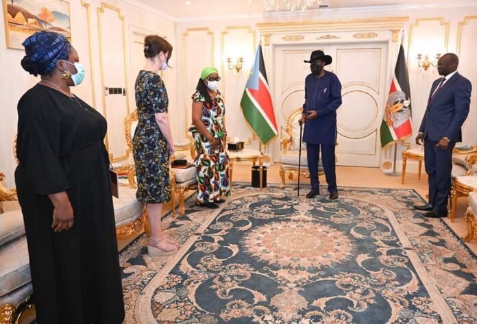 President Kiir had met with UN resident and humantarian coordinator Mrs Sara