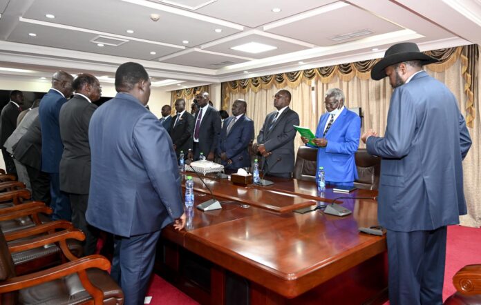 President' Kiir Mayardit' conducts Swearing-in ceremony for new Bank Governor of South Sudan