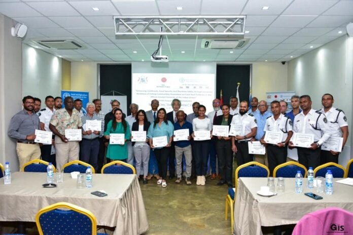 Remittance of certificates to participants after Safety at Sea for Small-Scale Fishers course