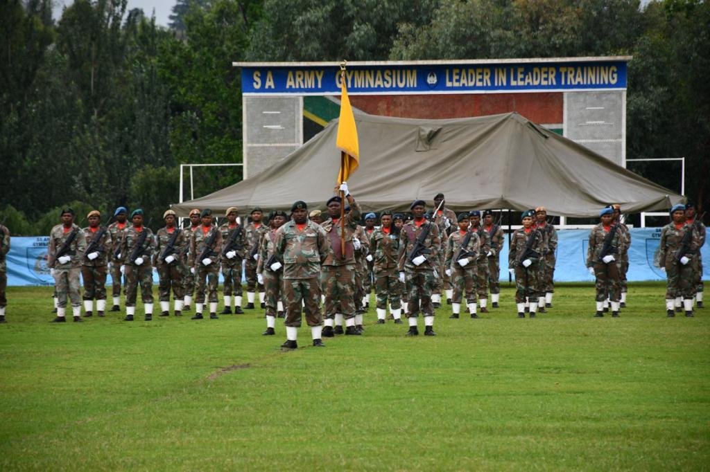 S.A. Army Gymnasium Officers Formative July 2022 intake Pass Out Parade