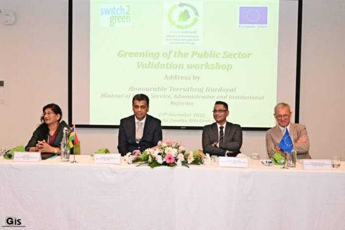 Validation workshop presents, discusses Action Plan for Greening Public Sector project