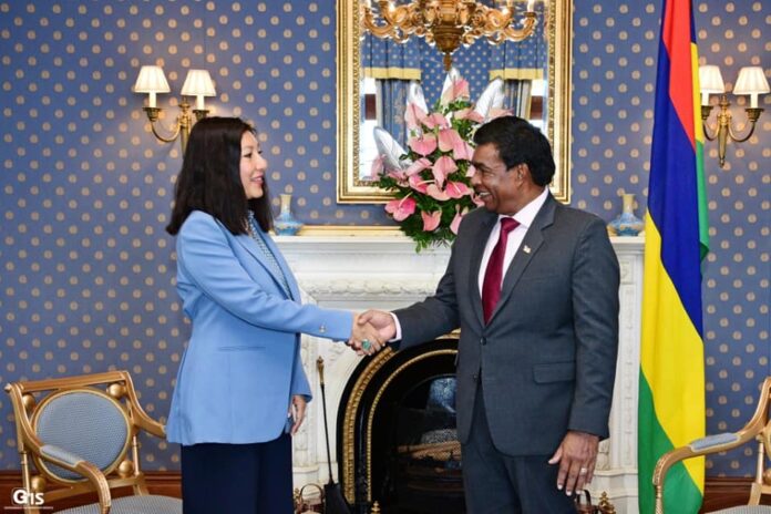 UN Resident Coordinator to Mauritius meets President Roopun