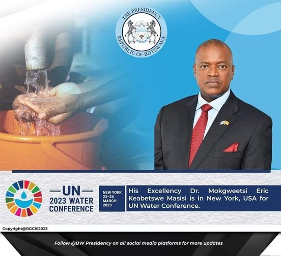 Botswana's President Masisi to attend UN 2023 Water Conference