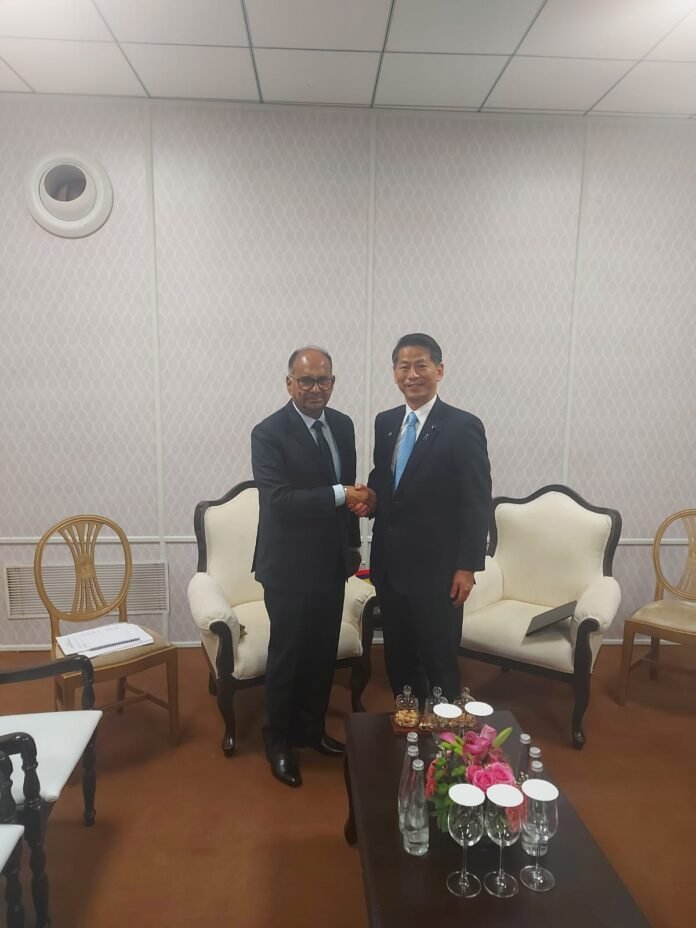 Minister Ganoo discusses bilateral relations with Japan Foreign Affairs Minister