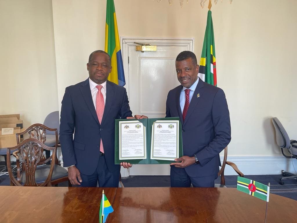 Dominica and Gabon forge diplomatic ties with Joint Communique signing