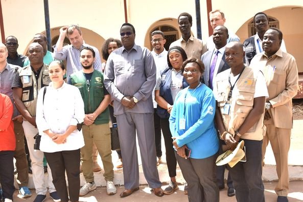 UN donor support group visits Bentiu, meets with Governor Manytuil