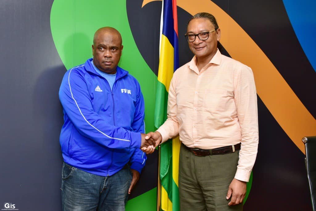 Minister Toussaint meets newly appointed National Football Coaches