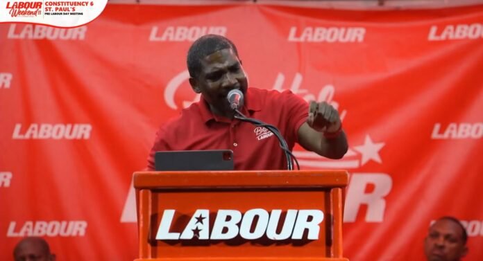 St Kitts and Drew PM Drew highlights Labour Party work in Constituency meeting