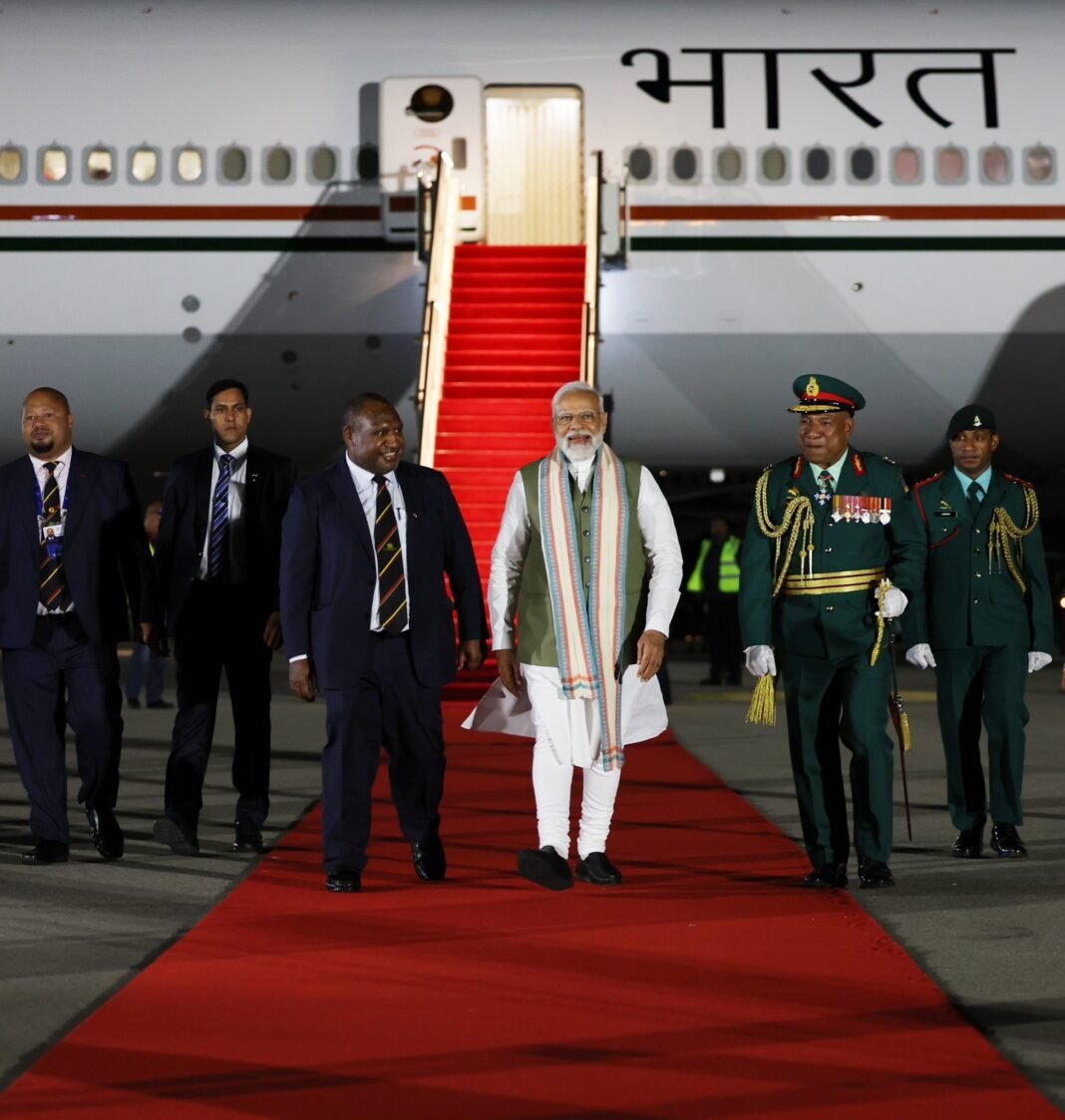 Indian PM Modi receives warm welcome in Papua New Guinea for FIPIC Summit