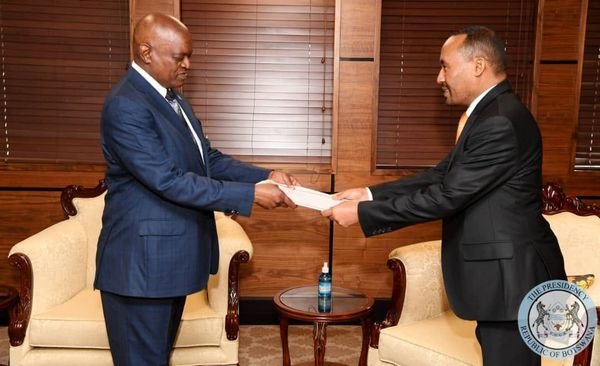 Ethiopia ambassador designate presents credentials to Botswana President
