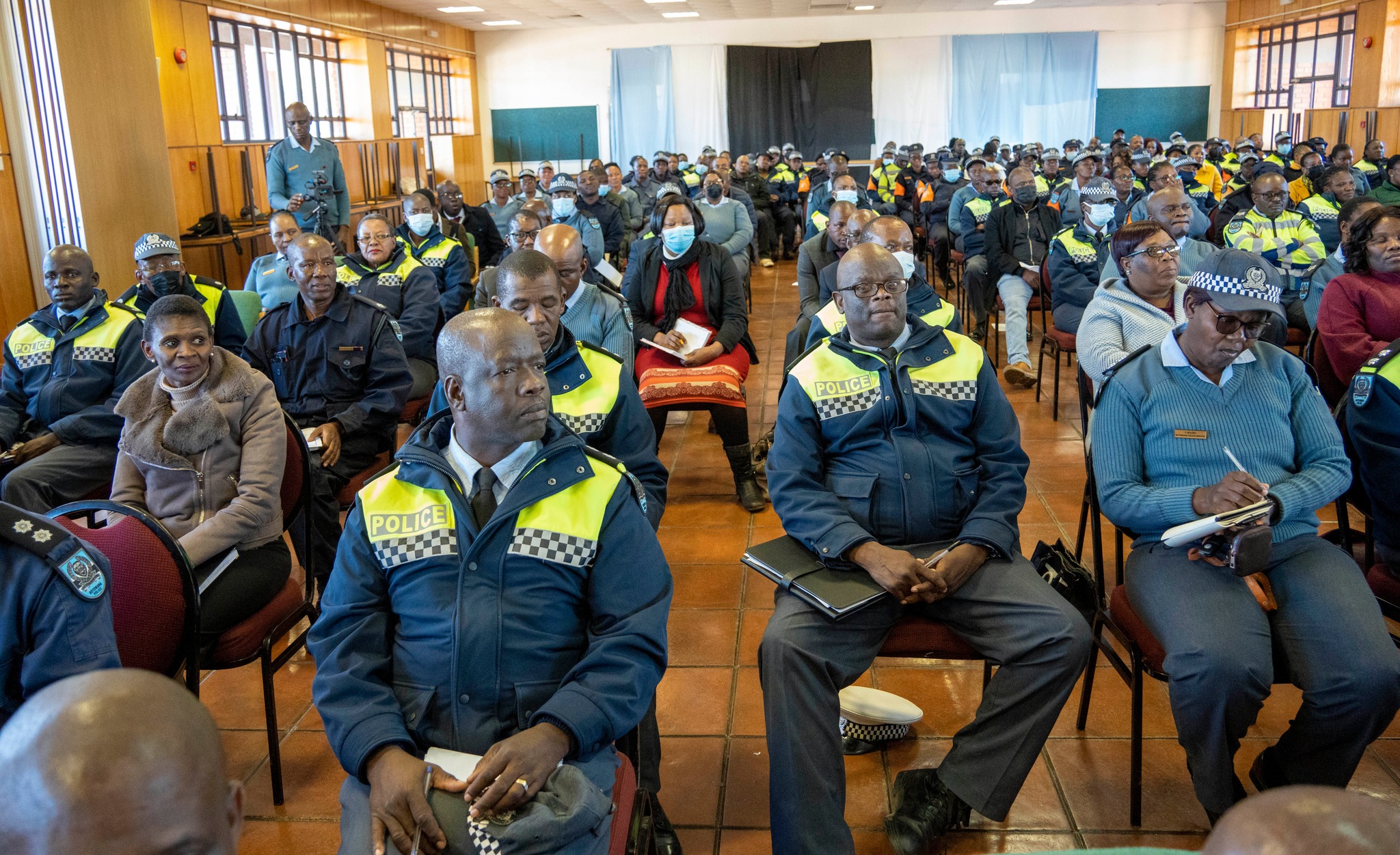 Botswana Deputy Commissioner Solomon Mantswe pays a visit to Police operatives