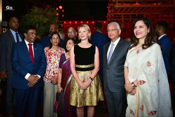 French Embassy marks National Day in presence of President Roopun PM Jugnauth