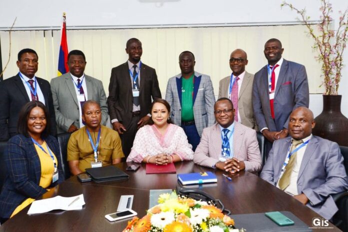 Mauritius Minister Koonjoo-Shah welcomes National Assembly members of Zambia