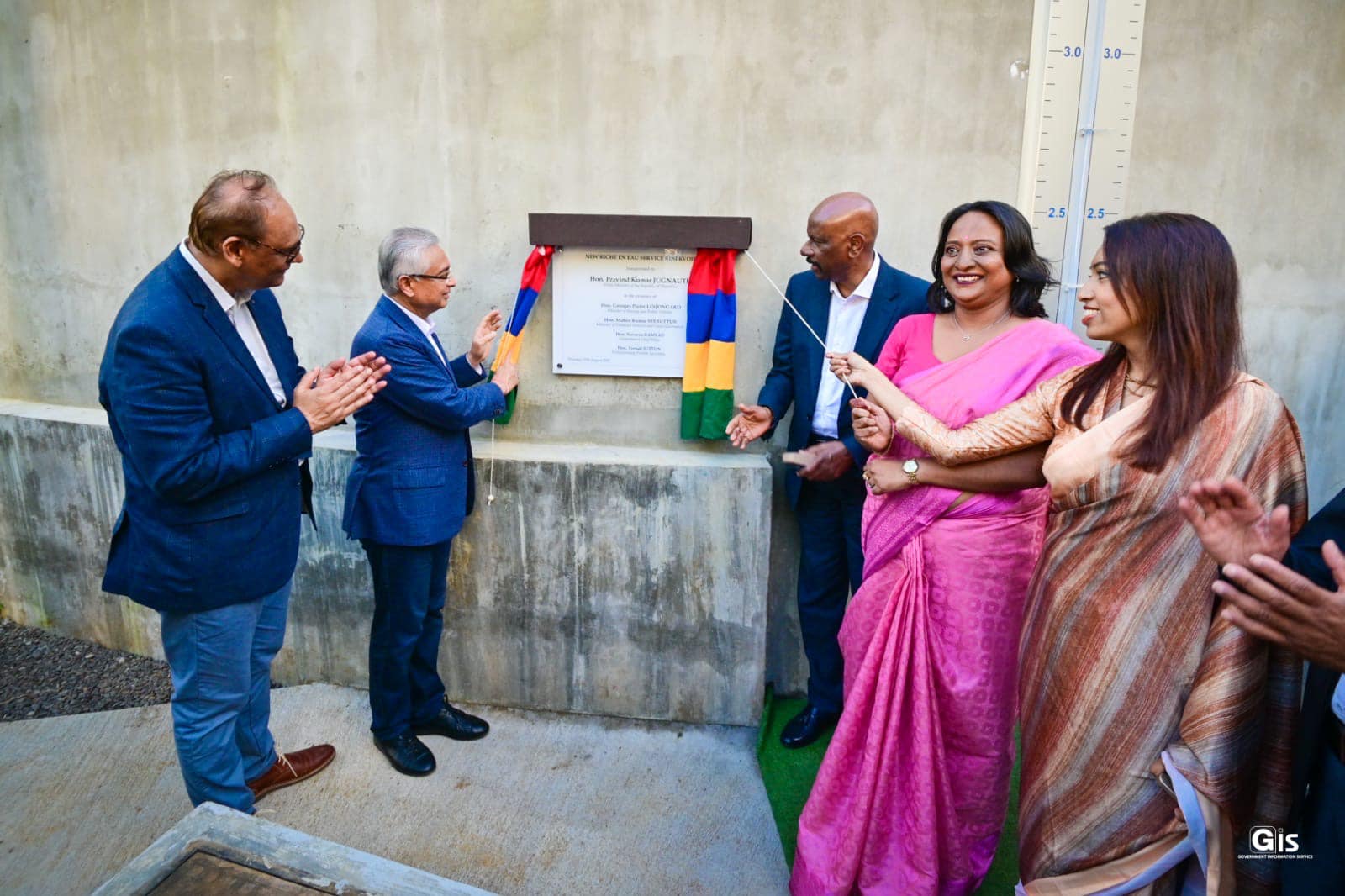 PM Jugnauth inaugurates two new reservoirs at Cluny