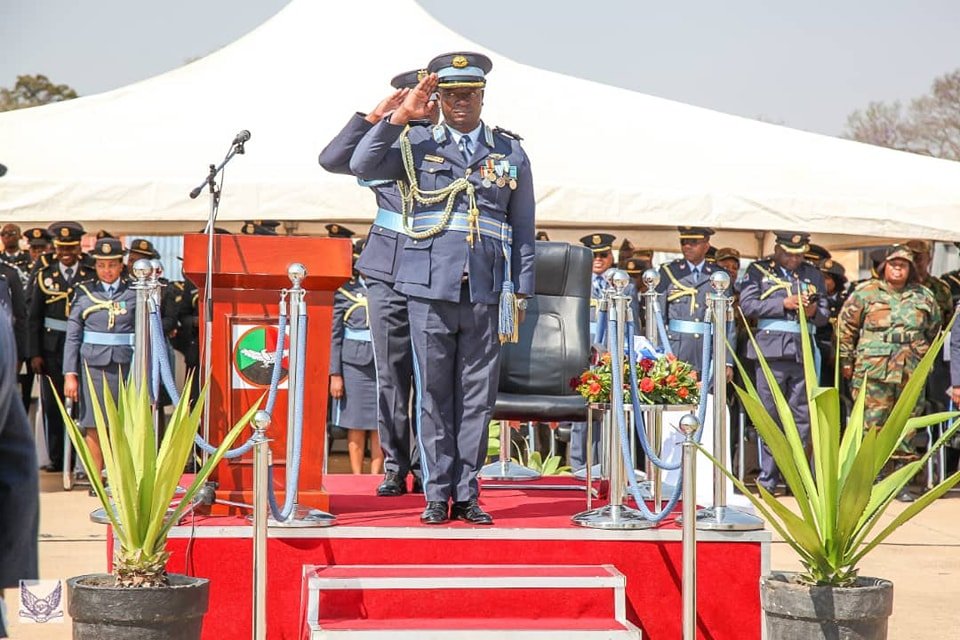 Zambia Col Samatemba cautions his personnel as station hosts parade