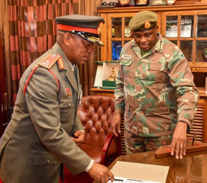 South African army chief presides over major general's promotion