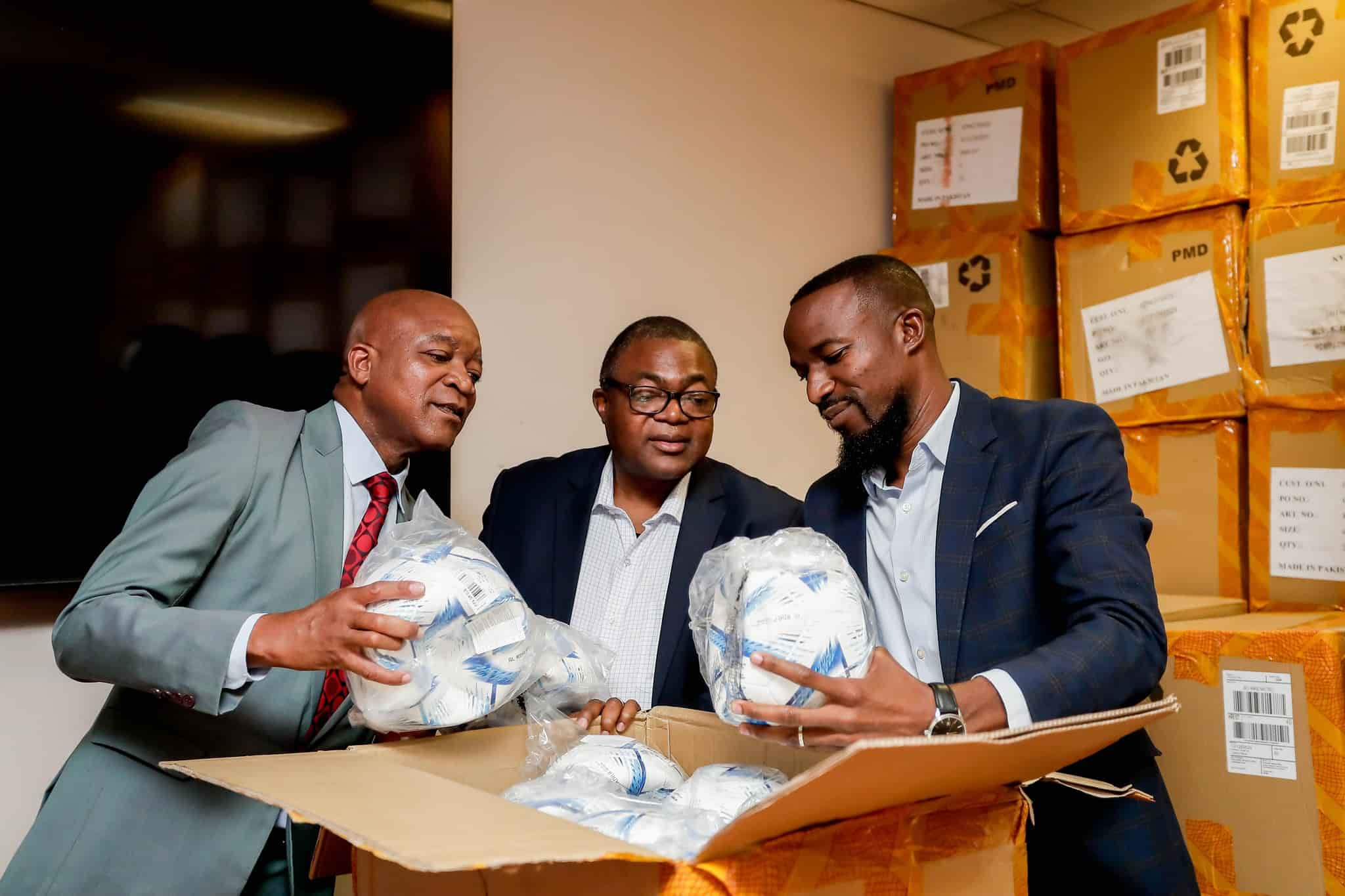 Zambia Football Asoociation hands over 12,000 balls to pupils