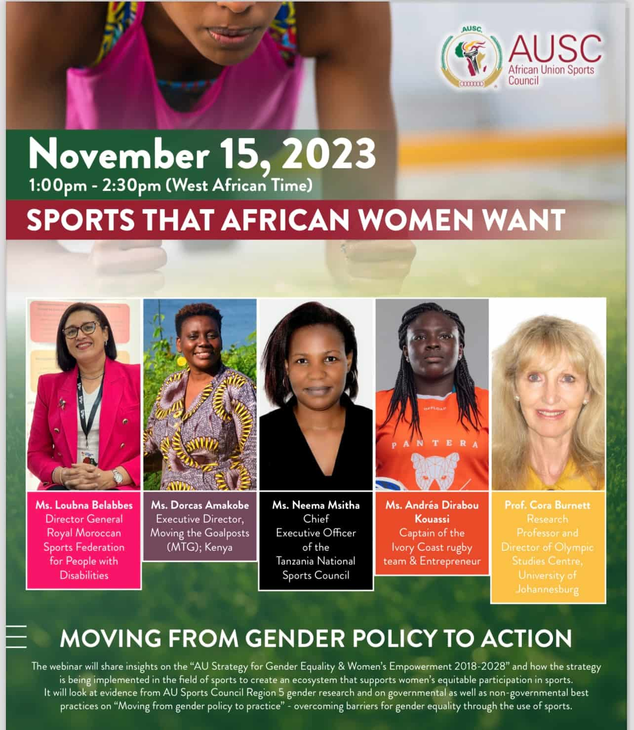 Kifli, Kenya: MTG all set to launch Webinar on "Sports that African Women Want"