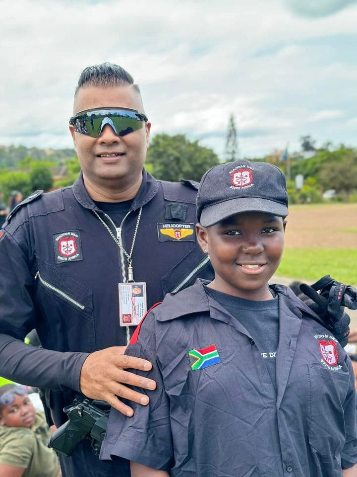 Student dressed as a RUSA member with pilot