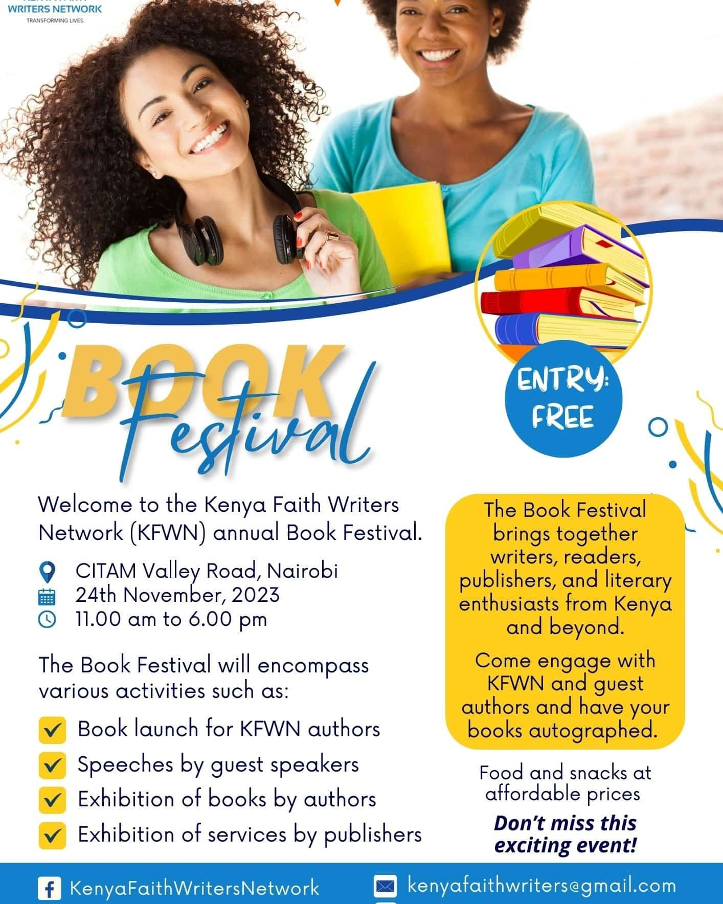 Authors across Kenya highlighted during KFWN Annual Book Festival 2023