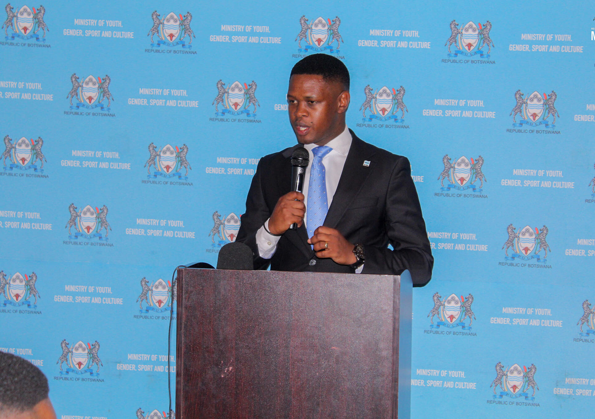 Botswana MYSC Minister Rakgare meets National Sport Association