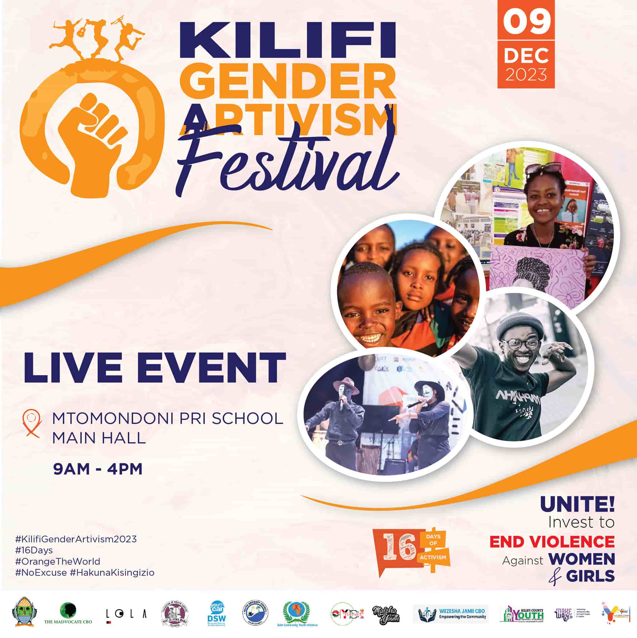 YDI hosts Kilifi Gender Artivism Festival against GBV