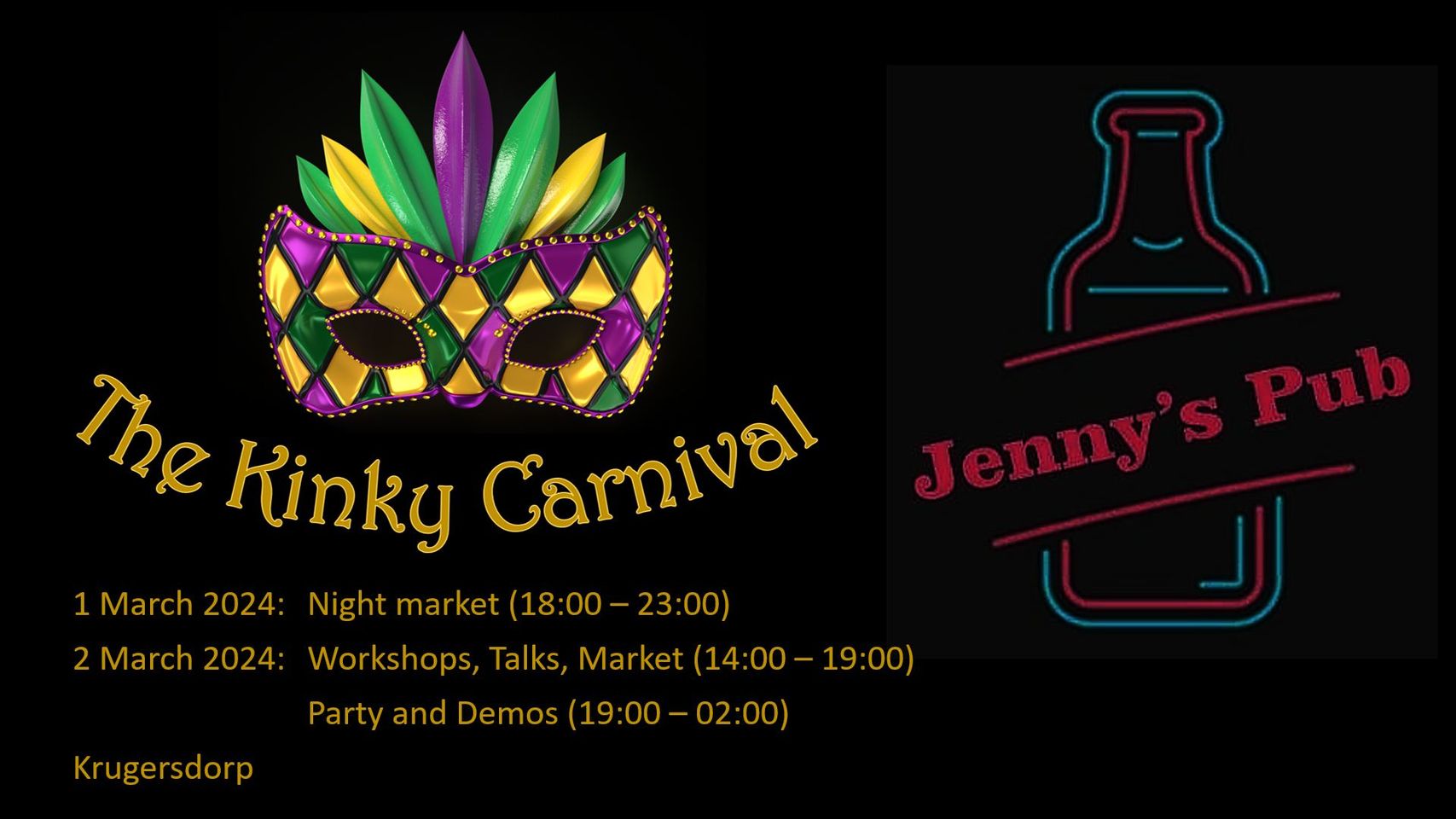 Kinky Carnival to bring fun and adventure to Krugersdorp in March 2024