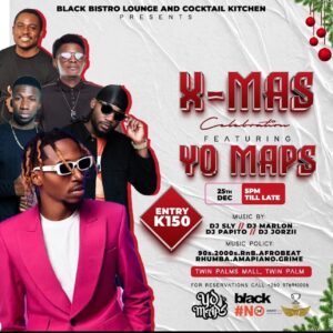 Poster of Christams celebration by Black Bistro