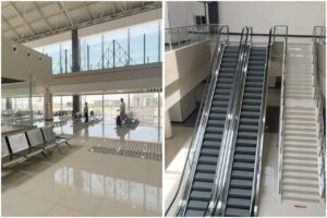 Photo of RGM International Airport interior, ongoing upgradation work