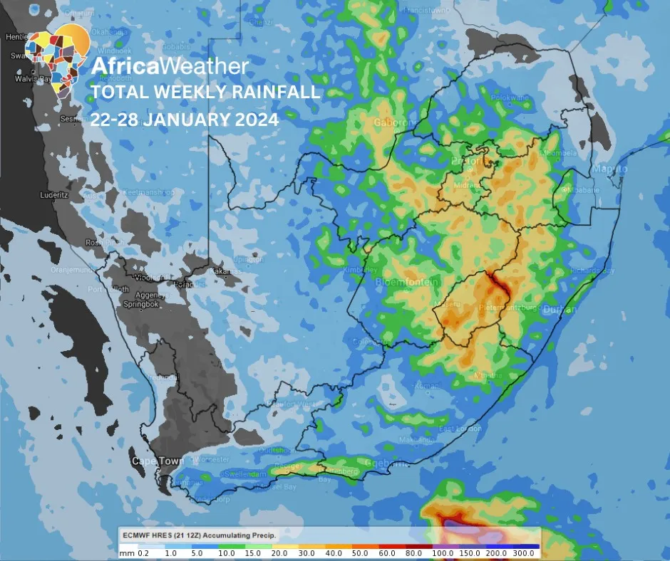 Extreme Weather alert: South Africa faces severe conditions Jan 22-28