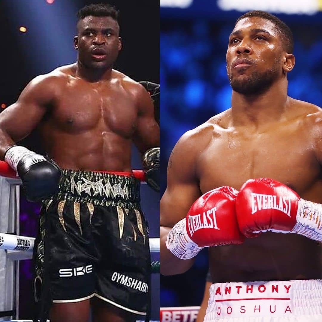 MMA fighters Francis N'Gannou and Antony Joshua