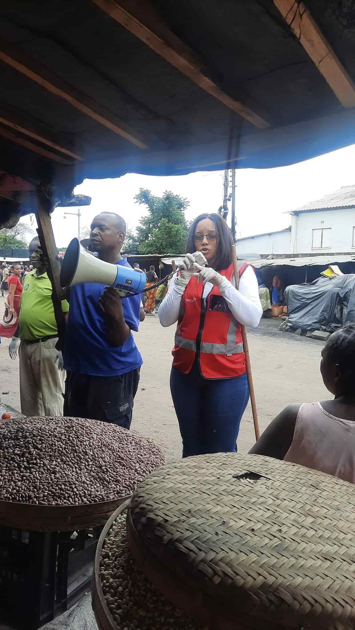 Dambwa Central Market during cholera prevention exercise, Image: facebook