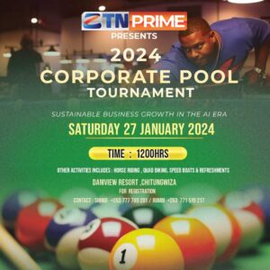 Poster of Corporate Pool Tournament organised by ZTN Prime