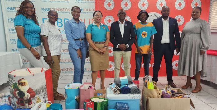 FNBB makes donation to Botswana Red Cross Society , IMage: Facebook