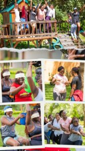 Photographs of previous year's activities performed at Zambian Woman Retreat