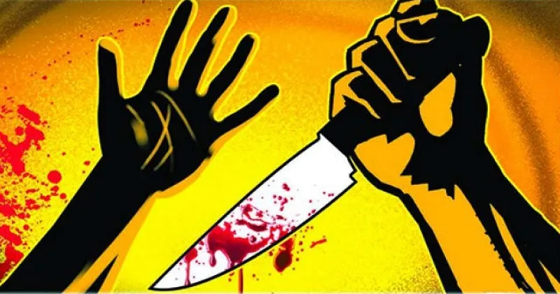 Representative image of man stabbing his cousin