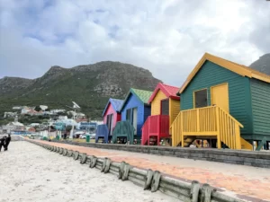 Colourful Beach houses in Cape Town