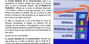 Communique Note released by NCC asking TV5 MONDE for explanation for their mistake 