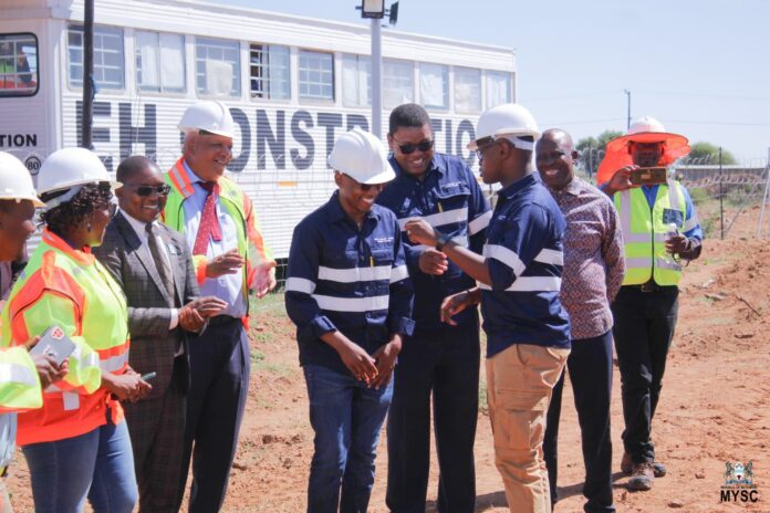 Botswana MYSC Minister Rakgare inaugurates Kanye Sports Complex