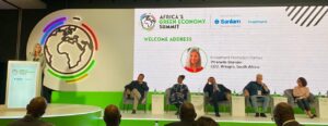 Officials presenting the presentation at Africa’s Green Economy Summit 