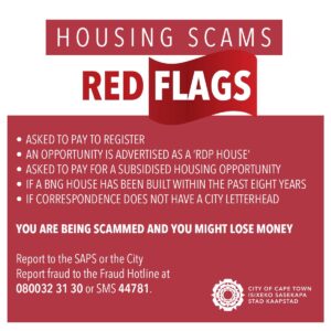 Housing Scams Red Flags in Cape Town