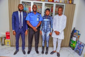 Nigerian Robo Girl Jarvis at the meeting with Nigerian Police Officers 