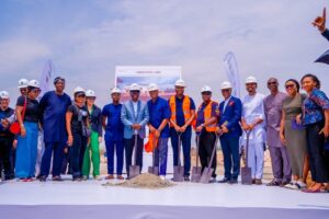 Officials at the ground-breaking ceremony of the Lagos Arena 