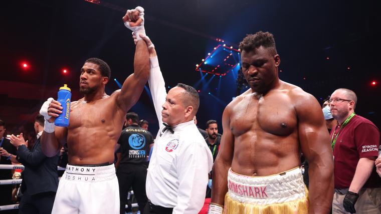 Anthony Joshua knocks out Francis N’Gannou in Riyadh