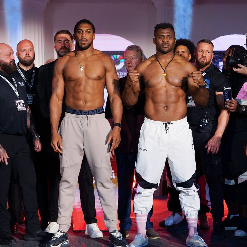 Anthony Joshua and Francis N'Gannou for the final fight in Riyadh