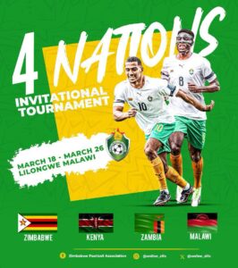 Poster of the joint football tournament by four nations of Africa