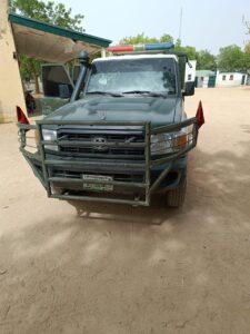 Photograph of the car used while smuggling PMS and attacked