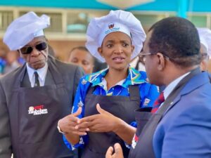 Tourism Minister Barbara Rwodzi of Zimbabwe showcasing rich cuisines during National Cookout Competition Day-1