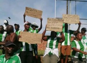 Fans of Caps United FC supporting to Harare to complete Rufaro Stadium